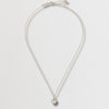 PERRETI: Logo Pearl Pendant Necklace