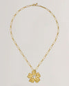 Women's PETRICE: Flower Statement Crystal Pendant Necklace