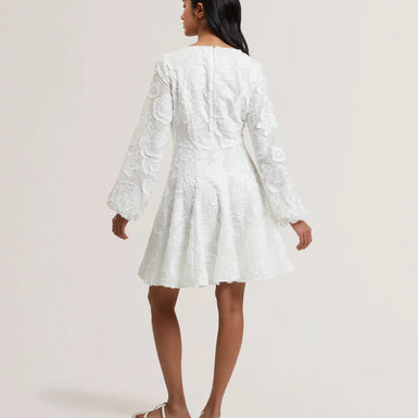 Womens PLUNA-Trim Detail Textured Mini Dress