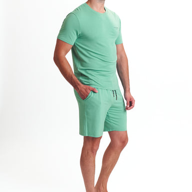 Men's Sleepwear-Modal Top and Short Set