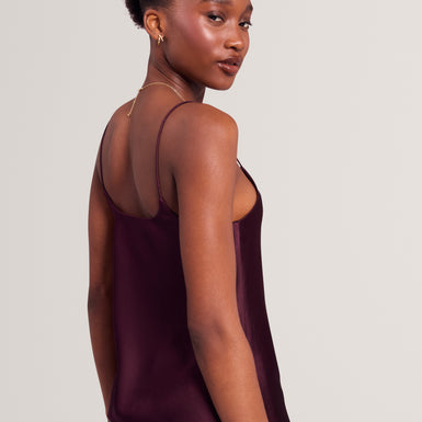 KITI: Satin Cowl Neck Cami Top