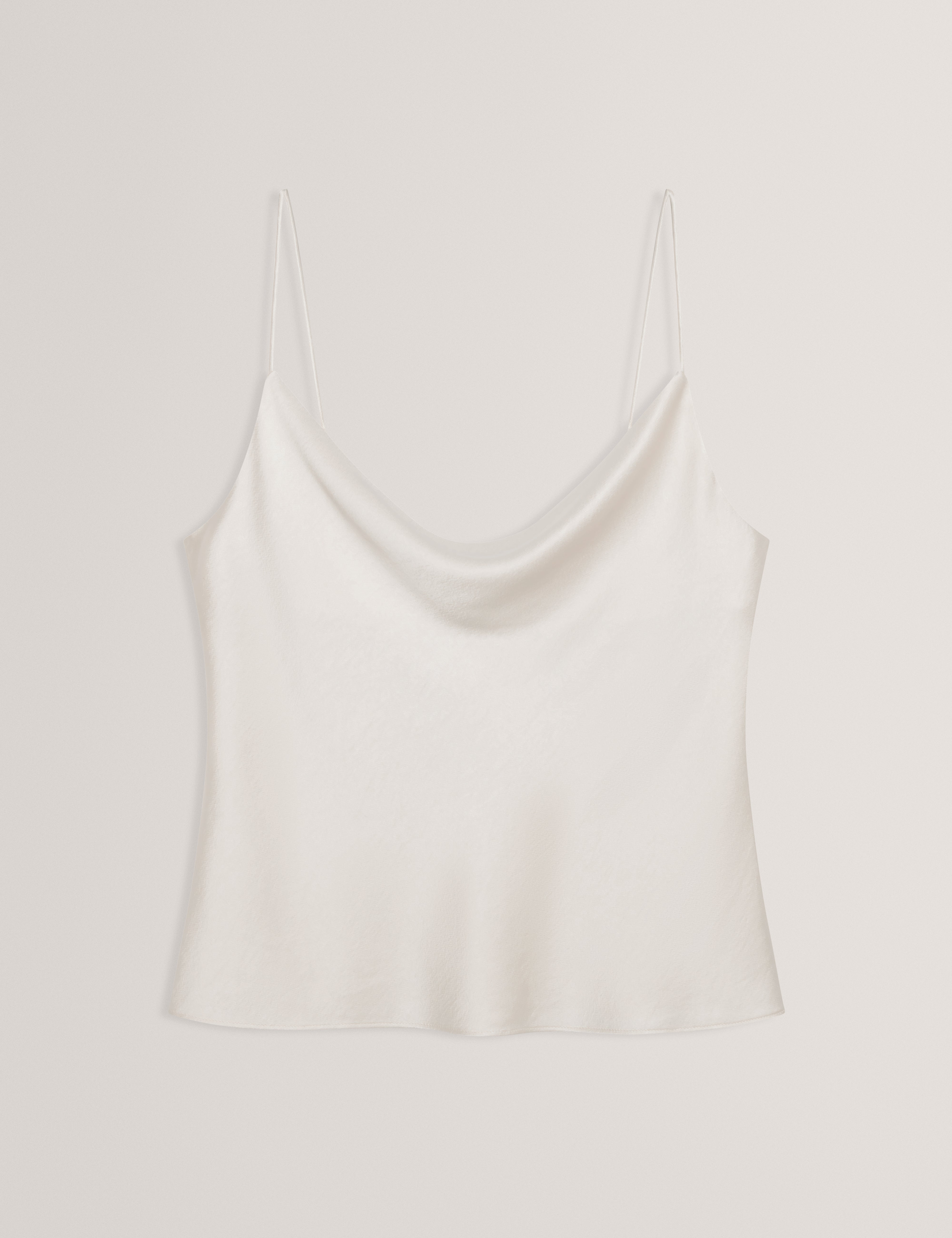 KITI: Satin Cowl Neck Cami Top