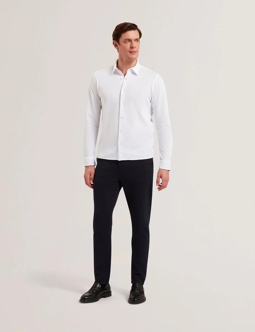 Mens LUCKEY Regular Cotton Pique Jersey