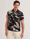 Men's DIAOUNE-SS All-Over Leaf Printed Polo