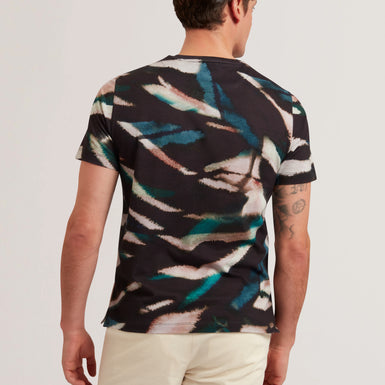 Mens WILSDOR-SS All-Over Leaf Printed T-Shirt