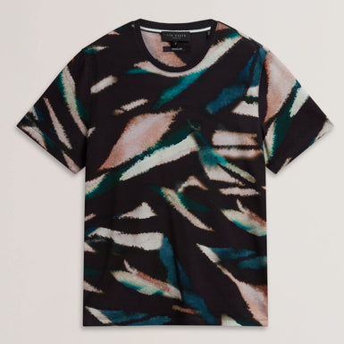 Mens WILSDOR-SS All-Over Leaf Printed T-Shirt