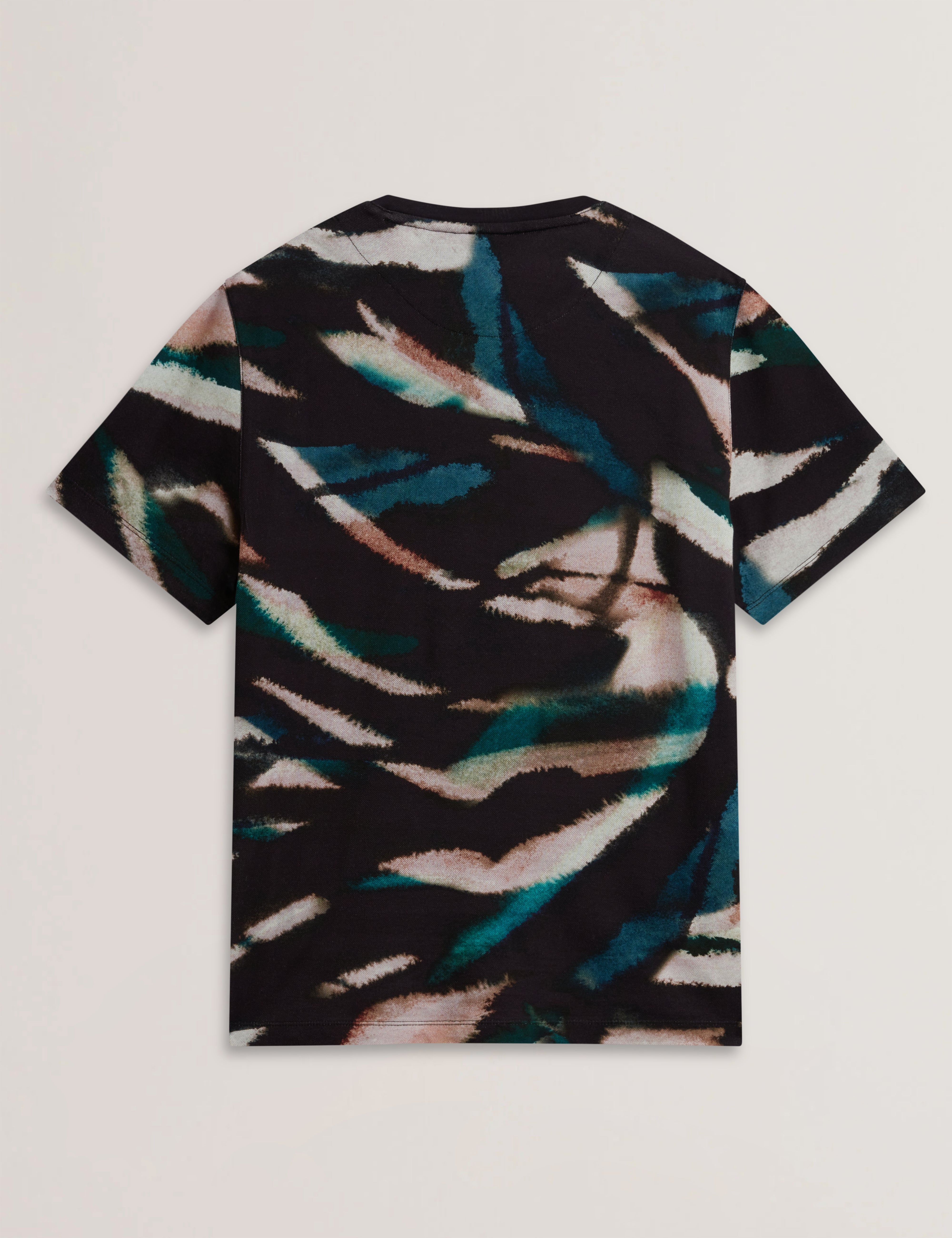 Mens WILSDOR-SS All-Over Leaf Printed T-Shirt