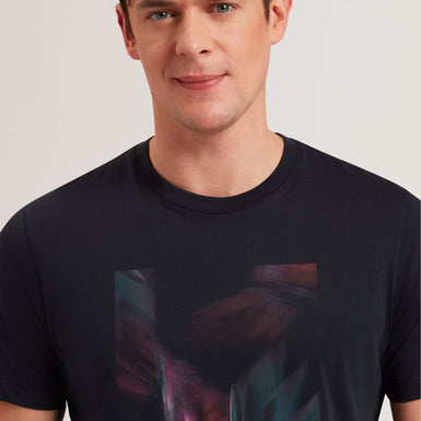 Men's FETHER-SS Box Printed T-Shirt