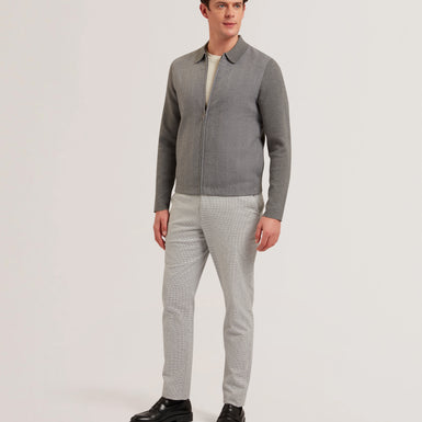 Mens DEJO-Herringbone Front Zip Through