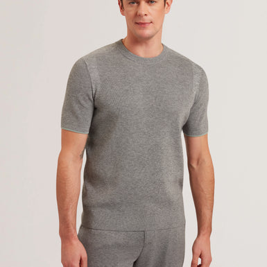 Men's VOISIN-SS Mixed Ribbed T-Shirt