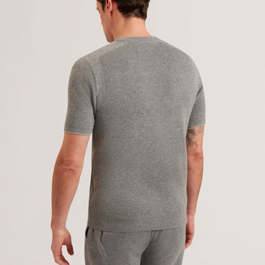 Men's VOISIN-SS Mixed Ribbed T-Shirt
