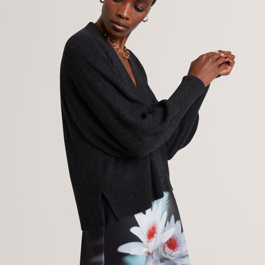 MALLEE: V Neck Boxy Fit Cardigan