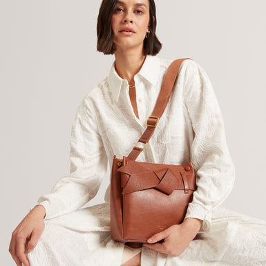 SSONIA: Knot Bow Shoulder Bag