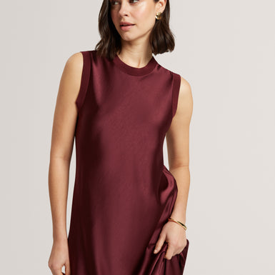 BLAAZA: Maxi Dress With Knitted Back