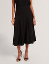 DEIRVA: Midi Skirt With Pleat Detail