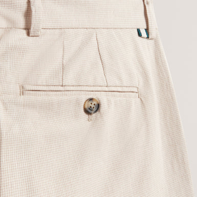 MOBEDO: Tapered Houndstooth Trousers