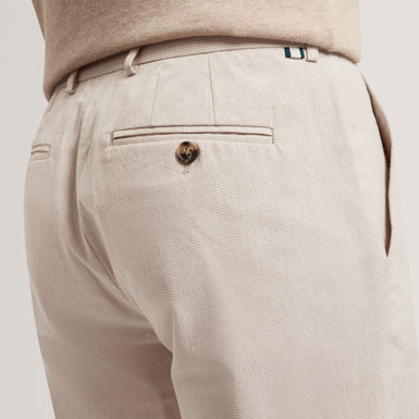 MOBEDO: Tapered Houndstooth Trousers