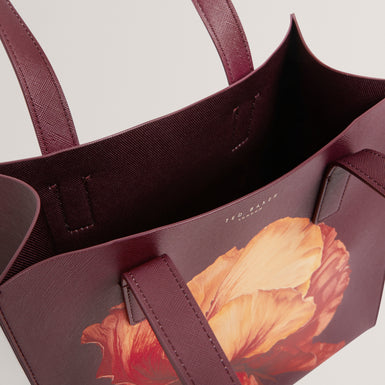 SHIMINA: Printed Flower Small Icon Bag