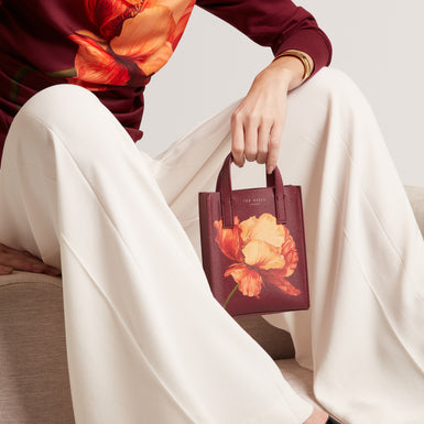 SHILEE: Printed Flower Mini Icon Bag