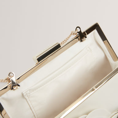 FLLORIA: Floral Applique Detail Clutch