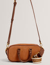 SHAYIA: Elongated Suede Boxy Top Handle Bag