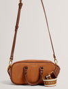 SHAYIA: Elongated Suede Boxy Top Handle Bag