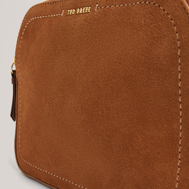 SHAYANE: Webbing Suede Camera Bag