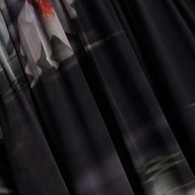 MOLIIA: Ruffled Long Sleeve Printed Maxi Dress