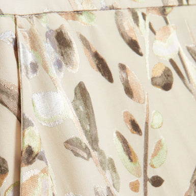 SUSSKI: Viscose Jacquard Wide Leg Trouser