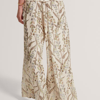 SUSSKI: Viscose Jacquard Wide Leg Trouser