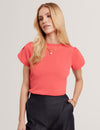 ROSENY: Tulip Sleeve Knitted Top