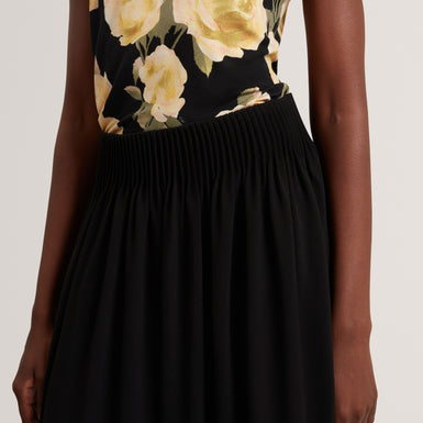 BRACCI: Wide Leg Trouser With Pleated Waistband