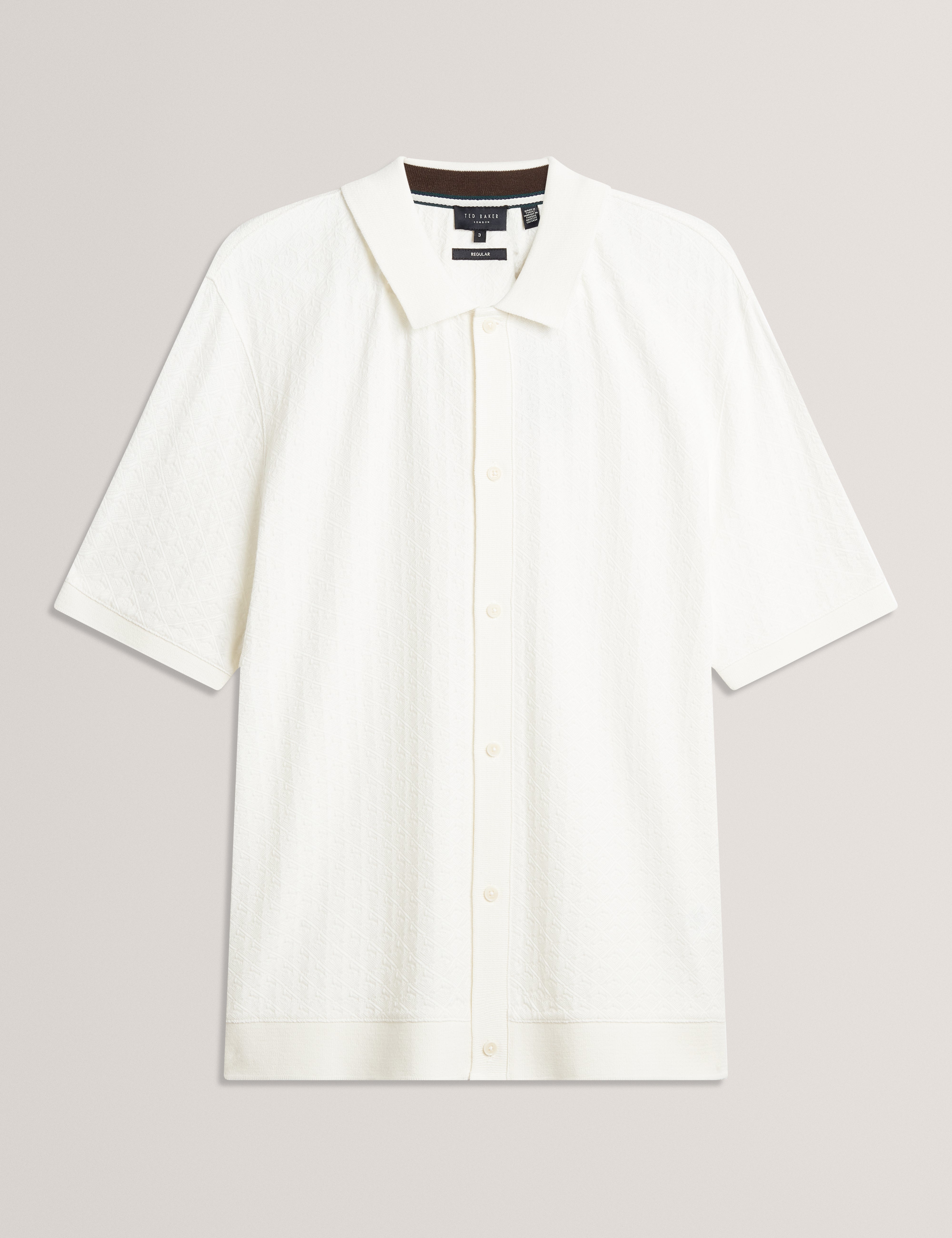 DOLTTEN: SS Textured Button Through Polo