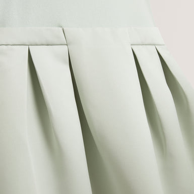 VERLENE: Mockable Midi Dress With Pleated Skirt