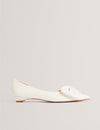 SOUFIYA: Satin Bow Detail Flat
