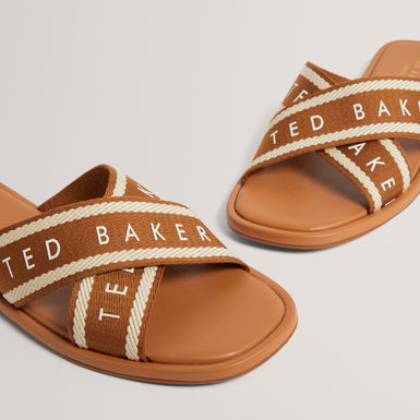 ASHIKA: Webbing Flat Sandal