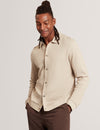 WILKES: Ls Regular Button Through Polo