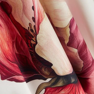 CRISANT: Printed Tulip Sleeve Mockable Dress