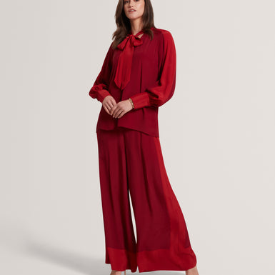 MIRANNA: Colour Block Wide Leg Trouser