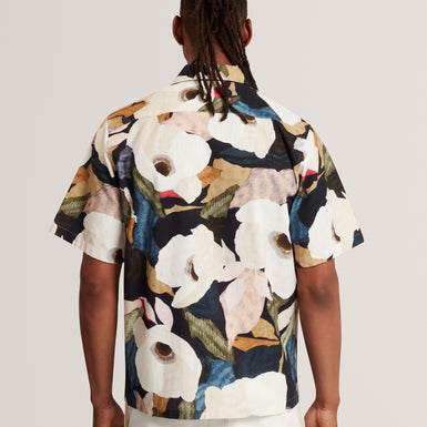 LANGDON: Ss Relaxed Bold Abstract Floral