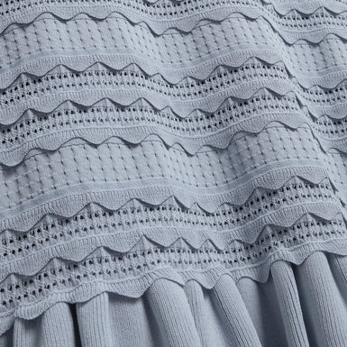 AVELA: Knitted Mini Dress With Frill Detail