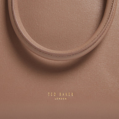 RENNEA: Bar Detail Large Tote Bag