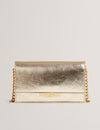 MAHIRIA: Lock Detail Purse On A Chain