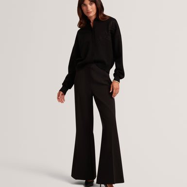 NESLIE: Organza Appliqué Cardigan