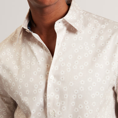 AFFLEK: Ss Regular Floral Print Shirt