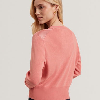 ILYNA: Floral Printed Woven Front Cardigan