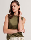 BLARNIE: Tank Top With Rib Detail