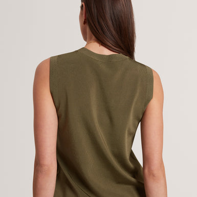 BLARNIE: Tank Top With Rib Detail