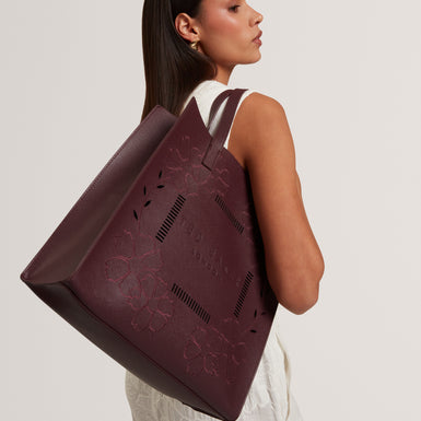 ROWCON: Embroidery Floral Large Icon Bag