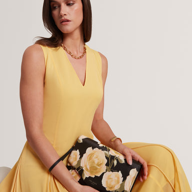 RAYMI: Floral Printed Pouch